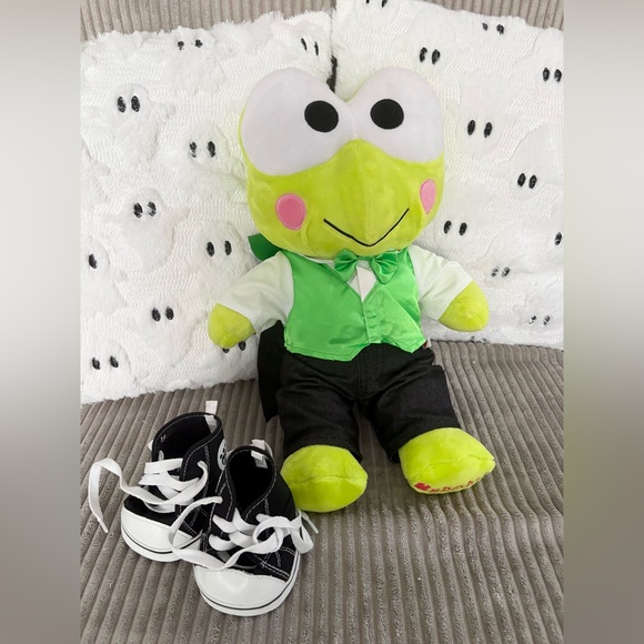 Rare Build A Bear Keroppi Plush 2023 Hello Kitty & Friends + Outfit NWOT - Picture 2 of 14